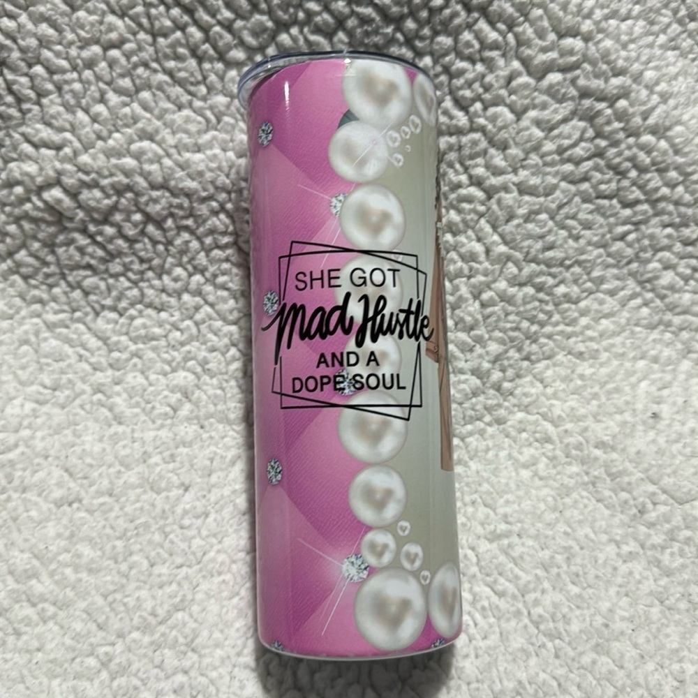 She Got Mad Hustle 20 OZ Skinny Tumbler